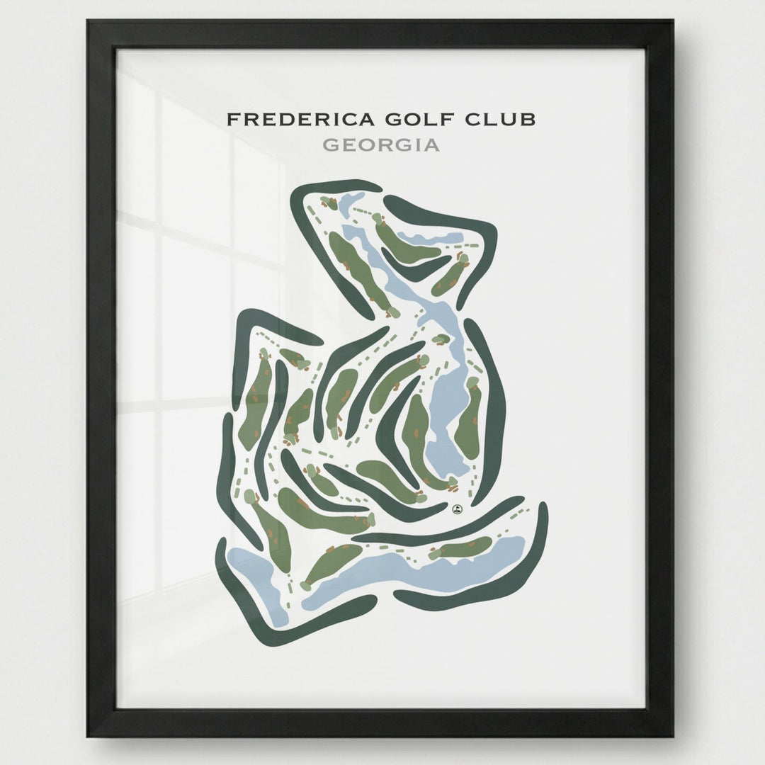 Frederica Golf Club, Georgia - Printed Golf Course