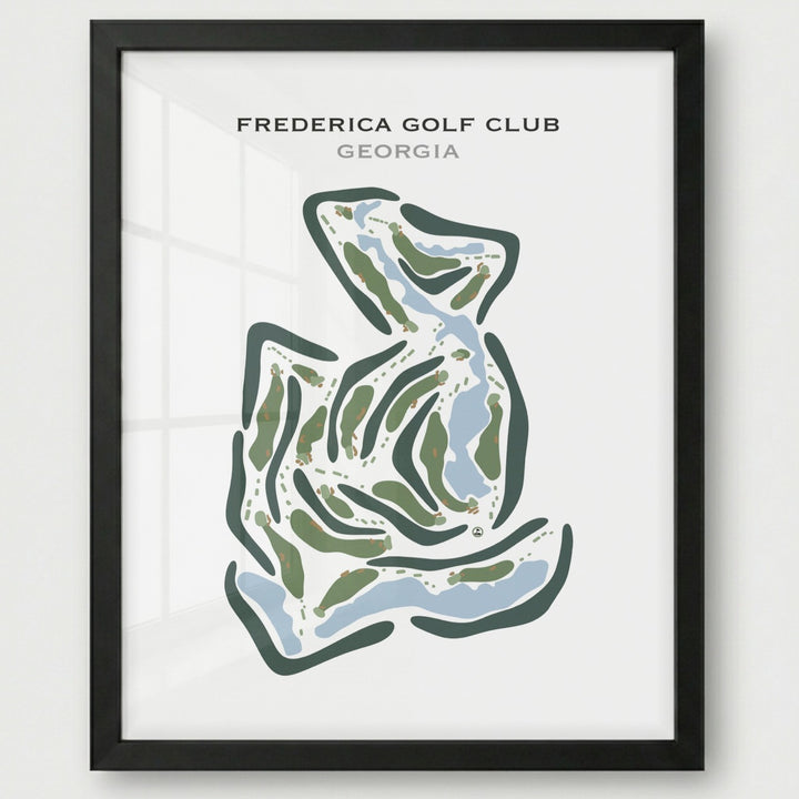 Frederica Golf Club, Georgia - Printed Golf Course