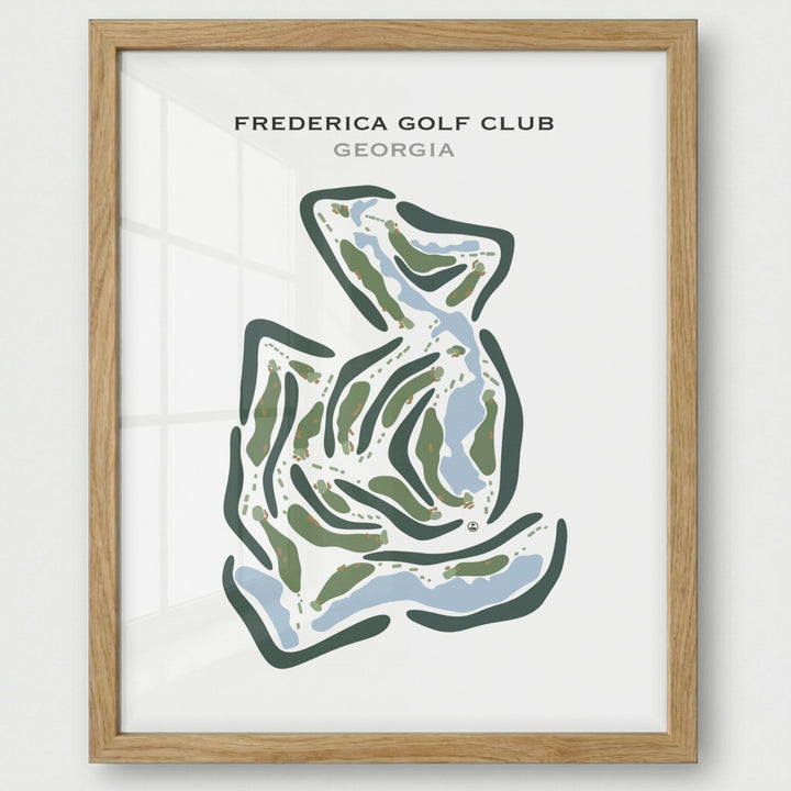 Frederica Golf Club, Georgia - Printed Golf Course