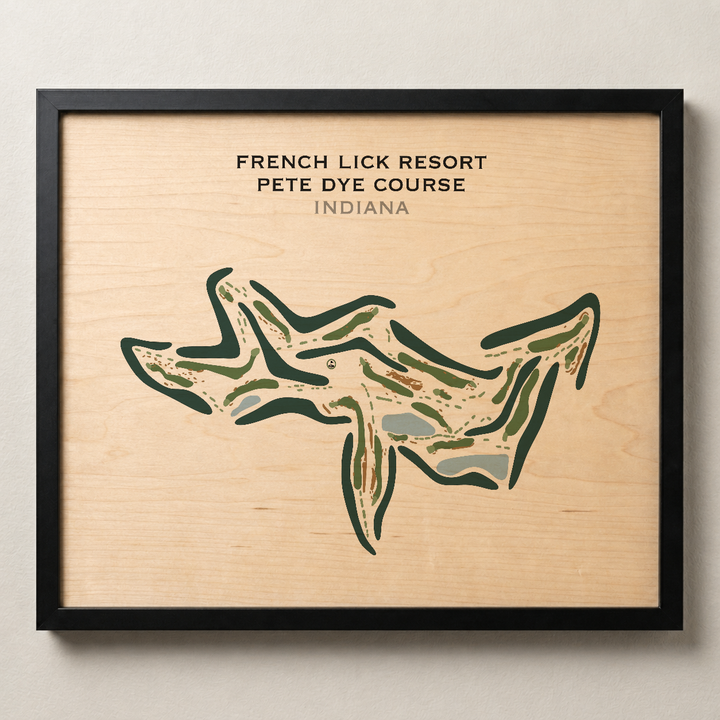 French Lick Resort, The Pete Dye Course, Indiana - Printed Golf Course