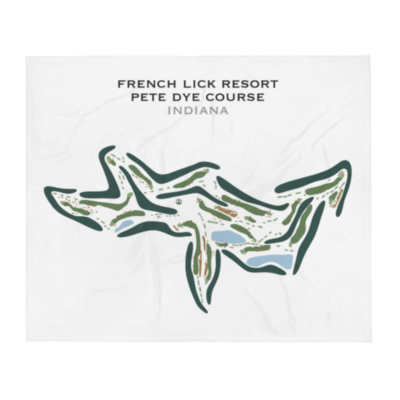 French Lick Resort, The Pete Dye Course, Indiana - Printed Golf Course