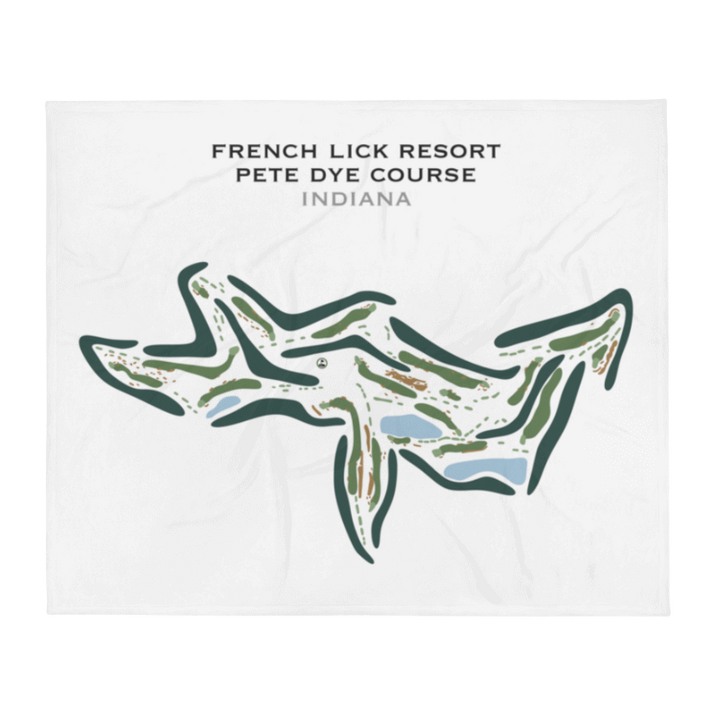 French Lick Resort, The Pete Dye Course, Indiana - Printed Golf Course