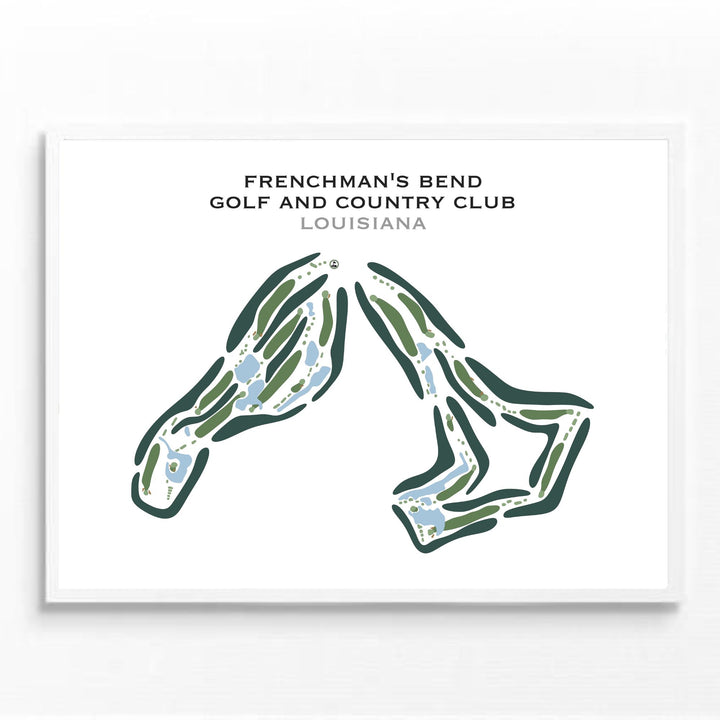 Frenchman's Bend Golf & Country Club, Louisiana - Printed Golf Course