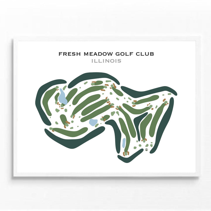 Fresh Meadow Golf Club, Illinois - Printed Golf Courses