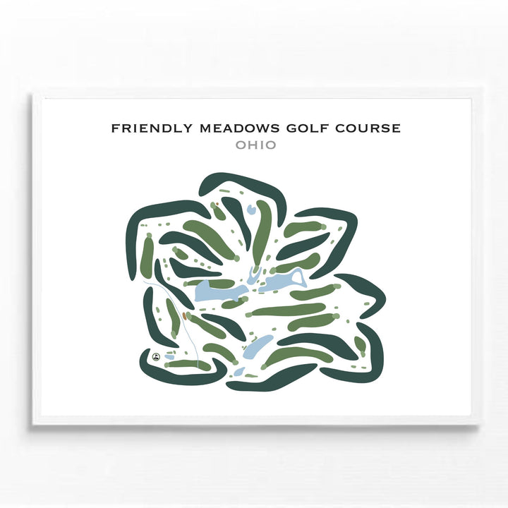 Friendly Hills Country Club, California - Printed Golf Courses