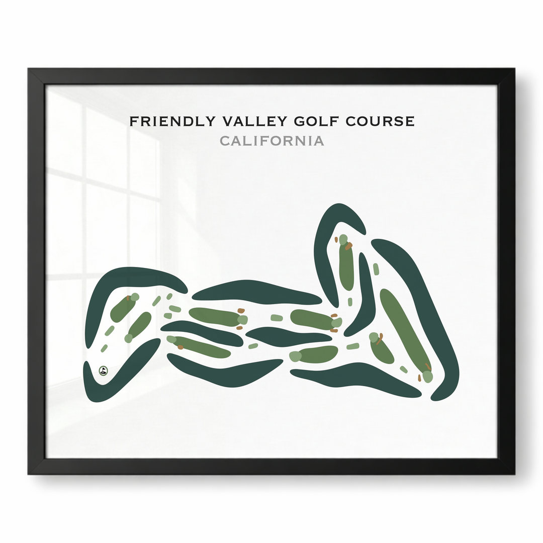 Friendly Valley Golf Course, California - Printed Golf Courses