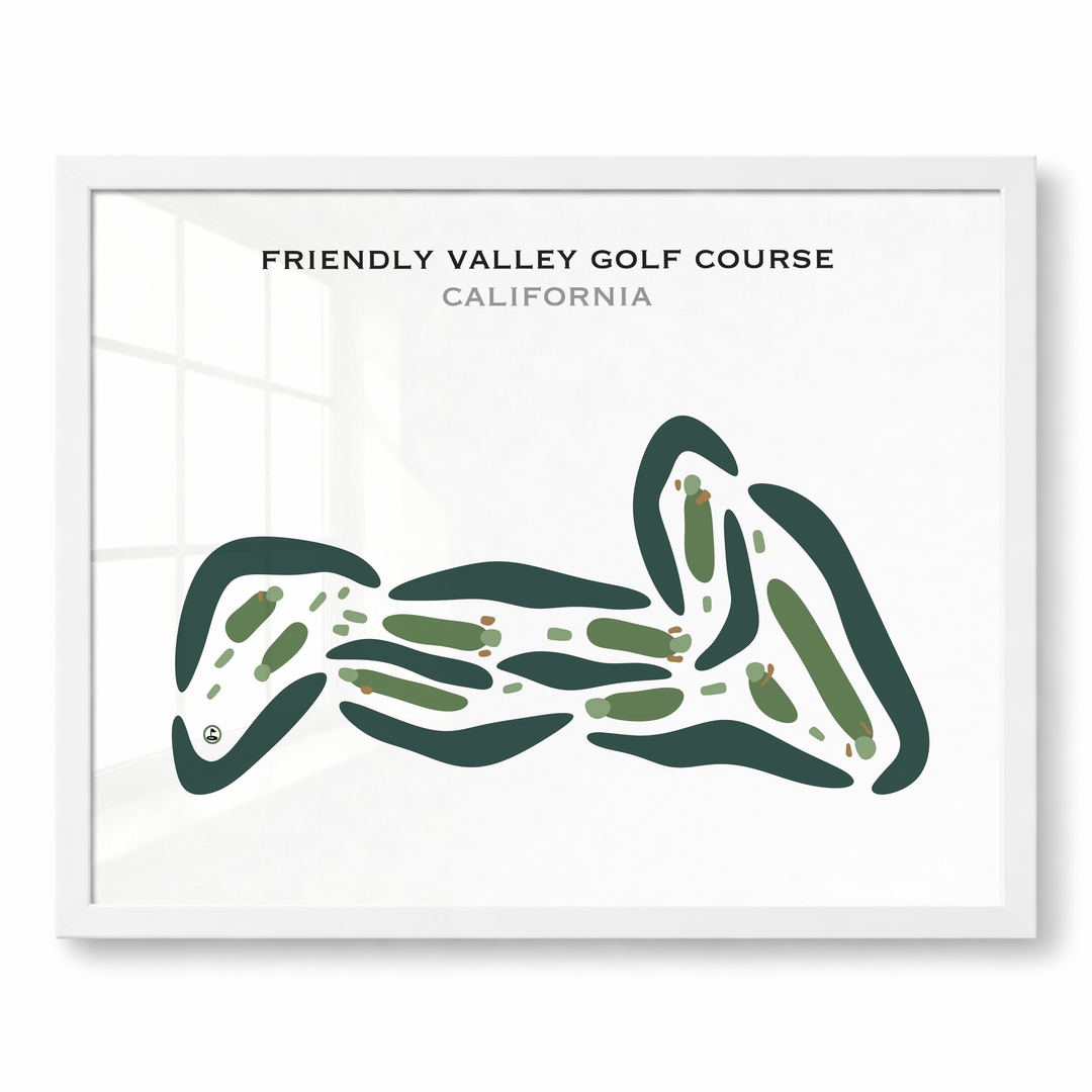 Friendly Valley Golf Course, California - Printed Golf Courses