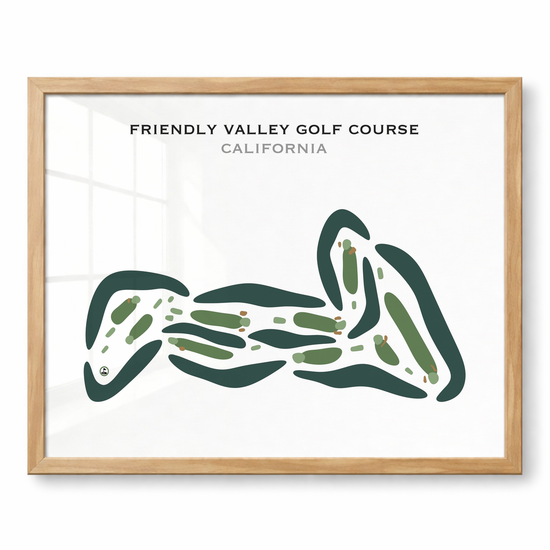 Friendly Valley Golf Course, California - Printed Golf Courses