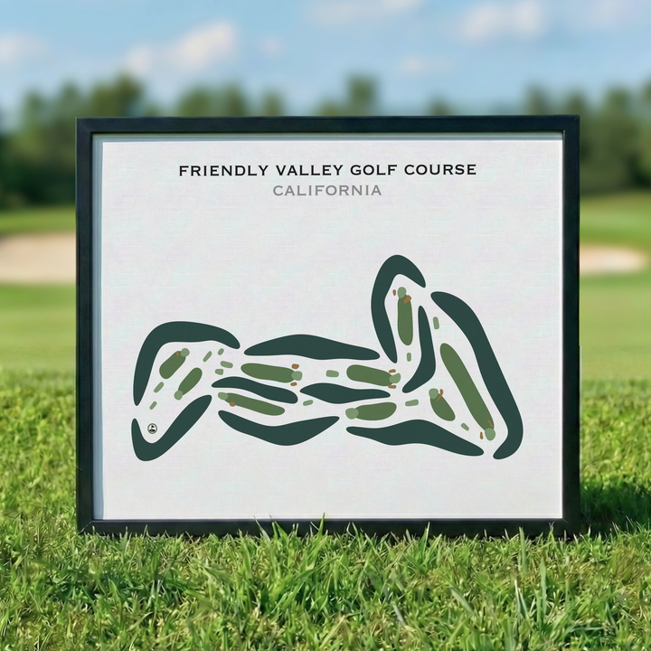 Friendly Valley Golf Course, California - Printed Golf Courses