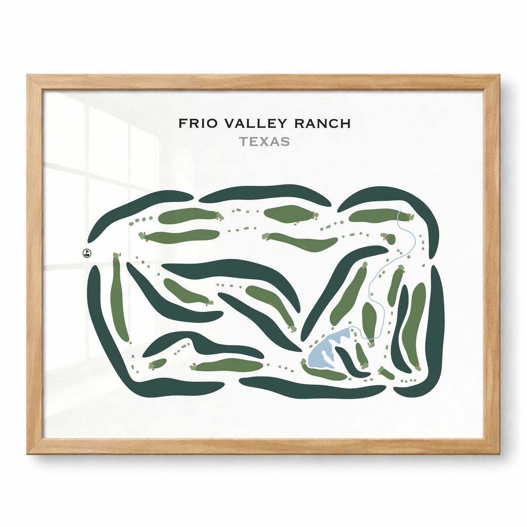 Frio Valley Ranch, Texas - Printed Golf Courses