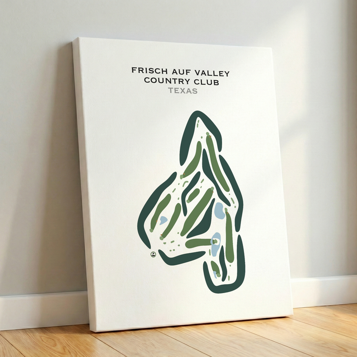 Frisch Auf Valley Country Club, Texas - Printed Golf Courses