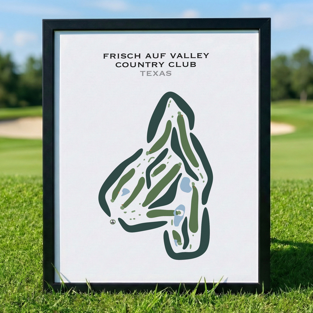 Frisch Auf Valley Country Club, Texas - Printed Golf Courses