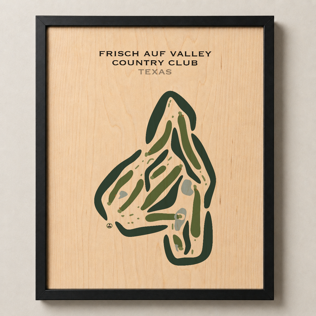 Frisch Auf Valley Country Club, Texas - Printed Golf Courses