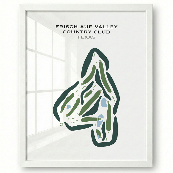 Frisch Auf Valley Country Club, Texas - Printed Golf Courses