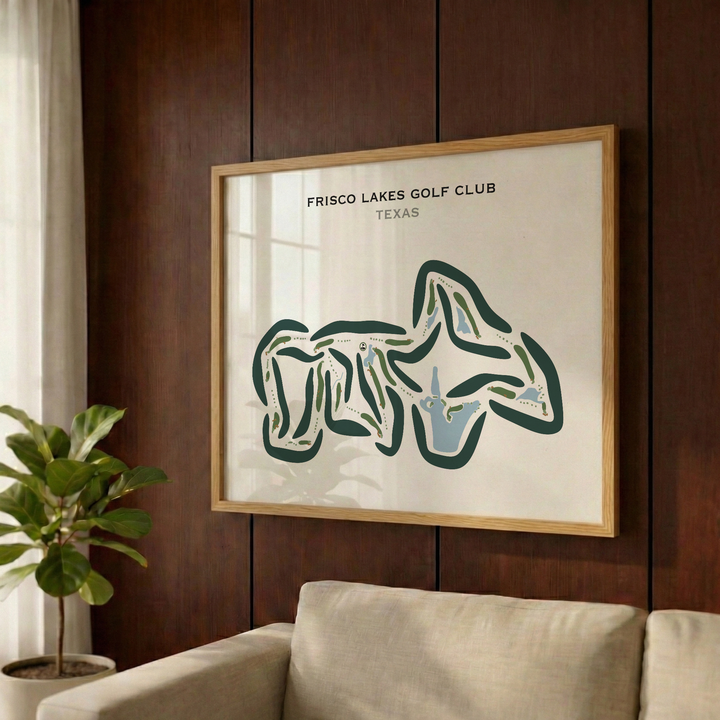 Frisco Lakes Golf Club, Texas - Printed Golf Courses