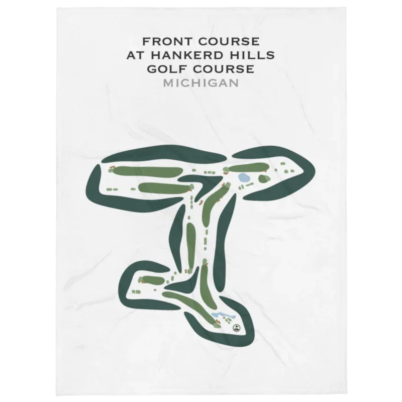 Front Course at Hankerd Hills Golf Course, Michigan - Printed Golf Courses