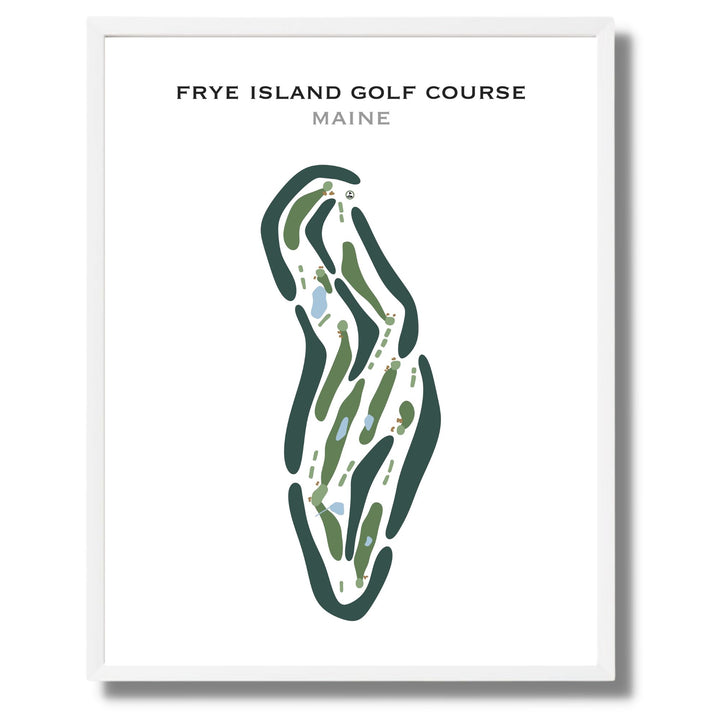 Frye Island Golf Course, Maine - Printed Golf Courses