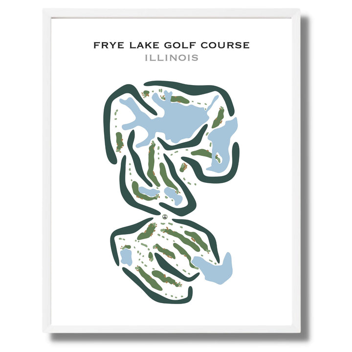 Fyre Lake Golf Course, Illinois - Printed Golf Courses