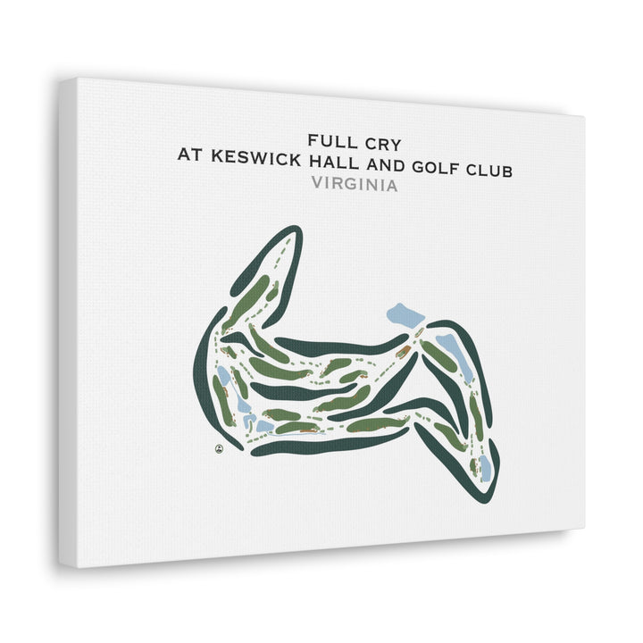 Full Cry at Keswick Hall and Golf Club, Virginia - Printed Golf Courses