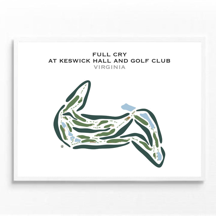 Full Cry at Keswick Hall and Golf Club, Virginia - Printed Golf Courses