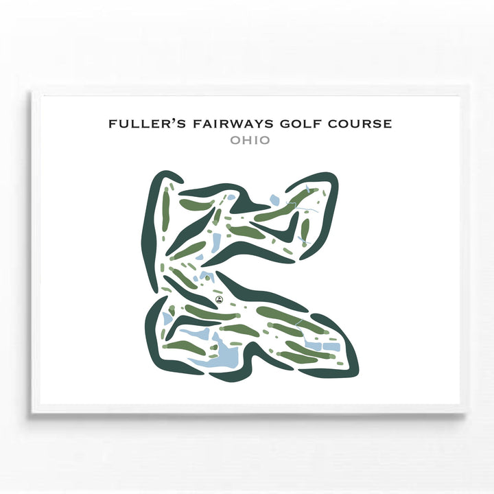 Fuller's Fairways Golf Course, Ohio - Printed Golf Courses