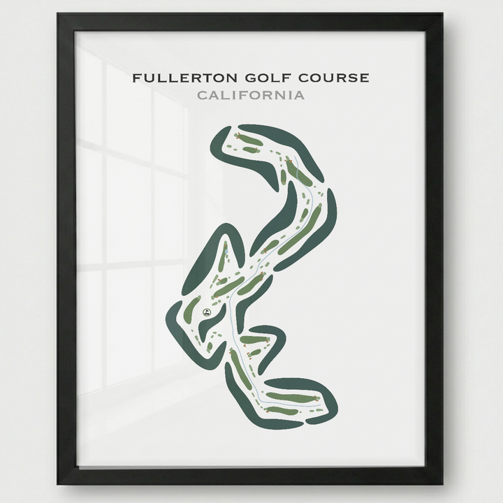 Fullerton Golf Course, California - Printed Golf Courses