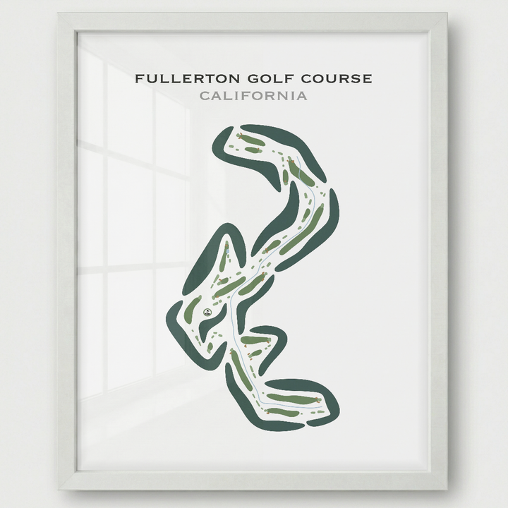 Fullerton Golf Course, California - Printed Golf Courses