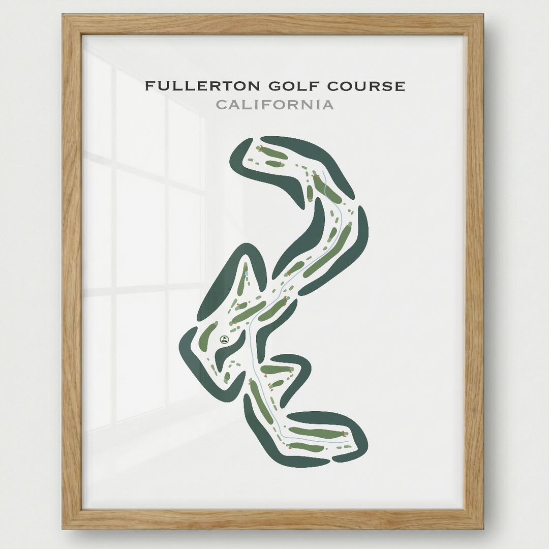 Fullerton Golf Course, California - Printed Golf Courses
