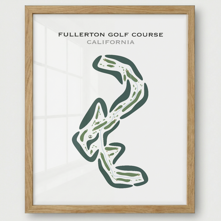 Fullerton Golf Course, California - Printed Golf Courses