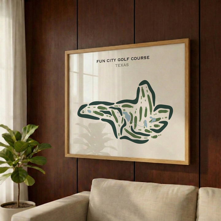 Fun City Golf Course, Texas - Printed Golf Courses