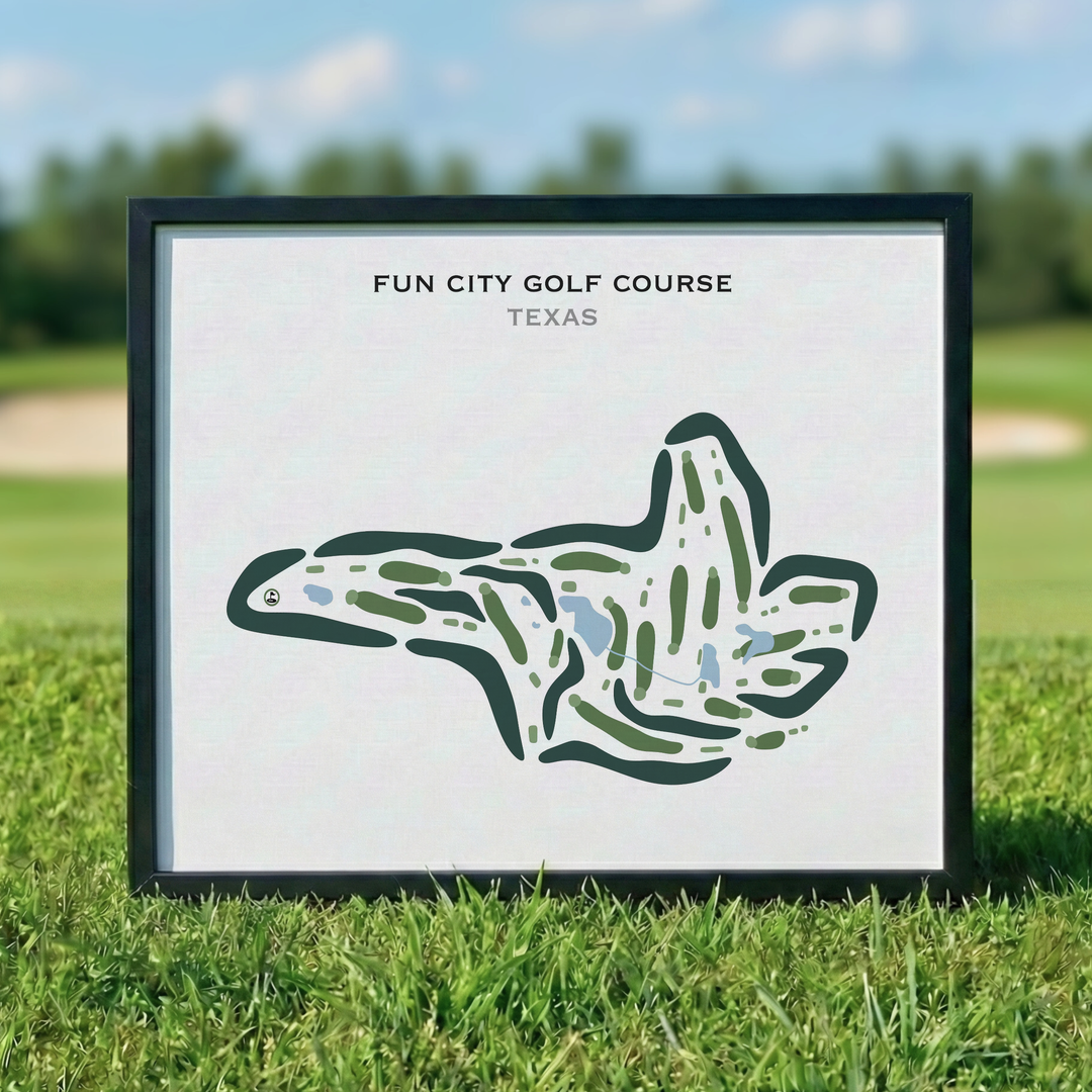 Fun City Golf Course, Texas - Printed Golf Courses