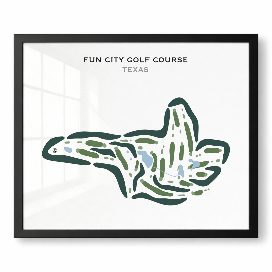 Fun City Golf Course, Texas - Printed Golf Courses