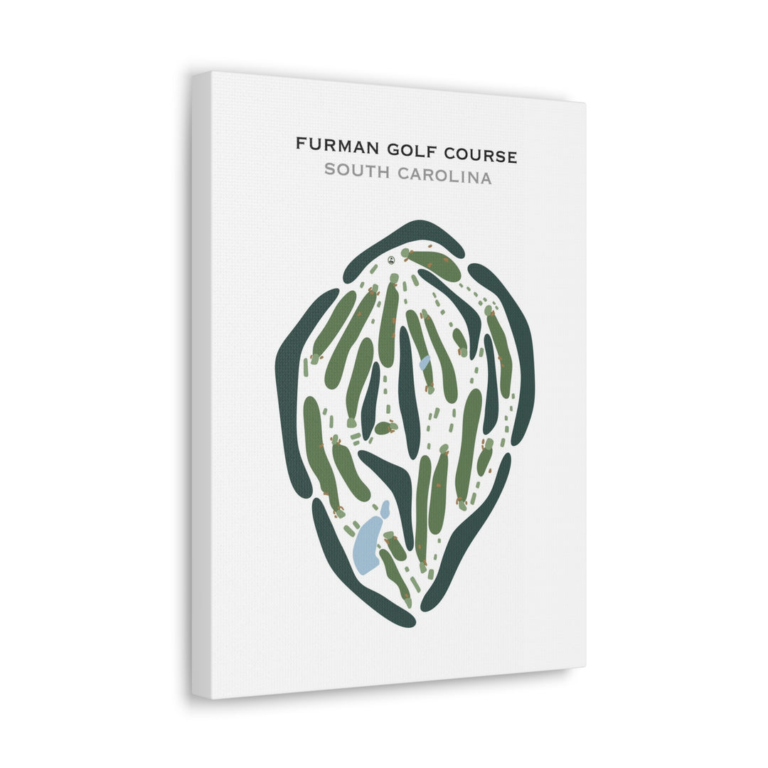 Furman Golf Course, South Carolina - Printed Golf Courses