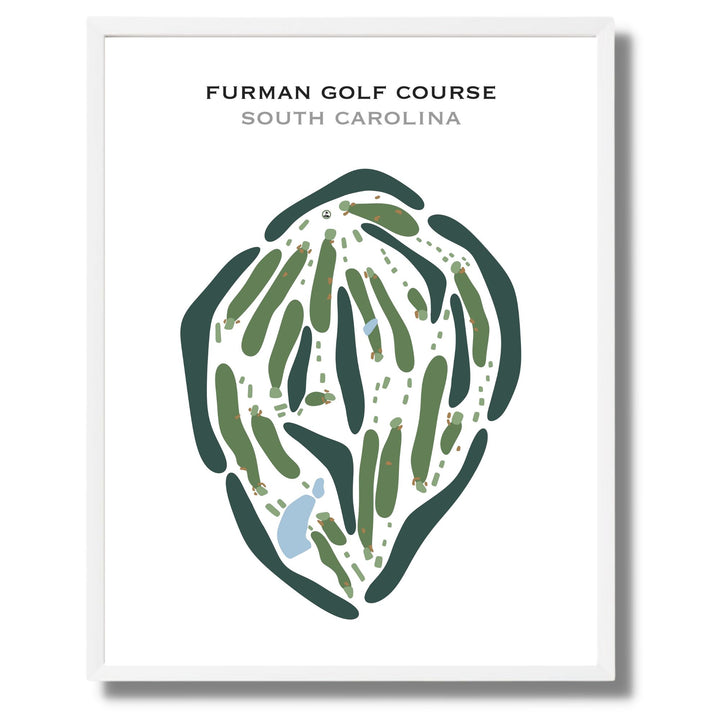 Furman Golf Course, South Carolina - Printed Golf Courses