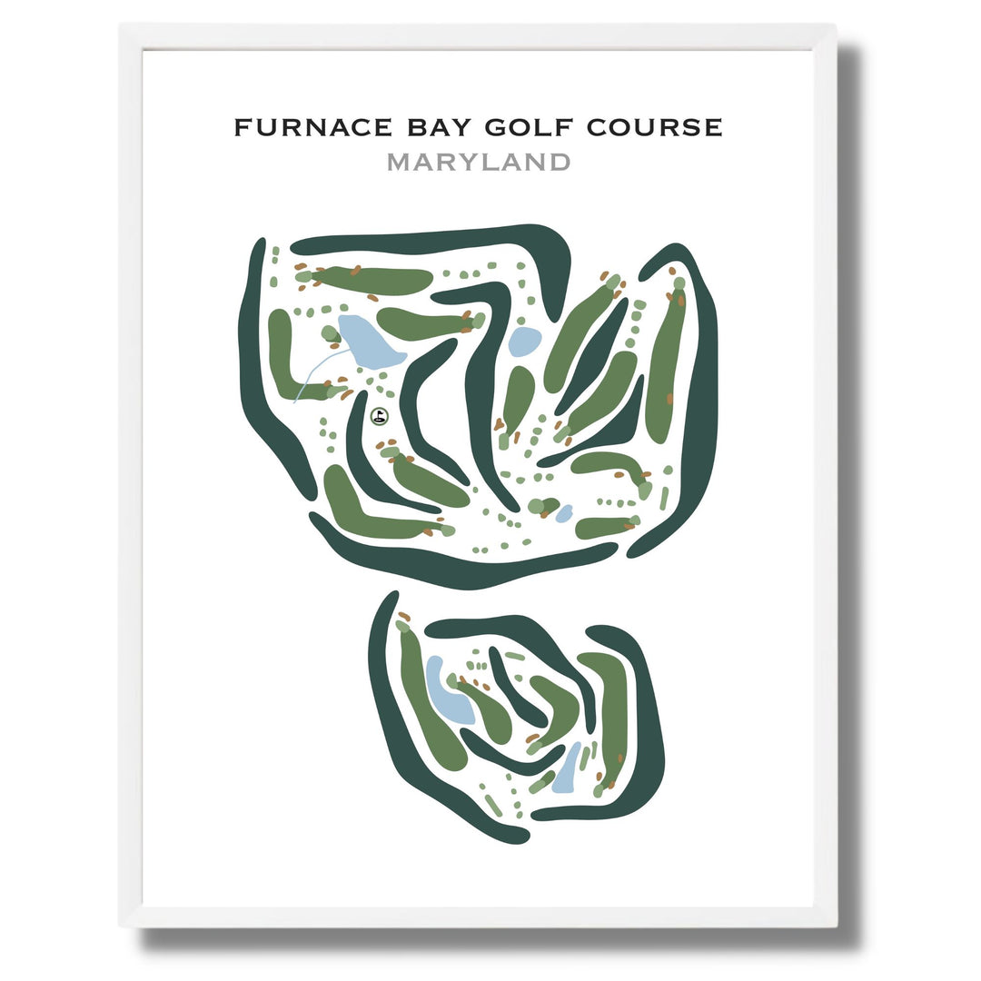 Furnace Bay Golf Course, Maryland - Printed Golf Courses