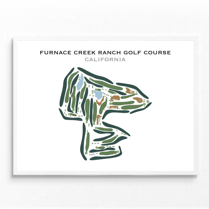 Furnace Creek Ranch Golf Course, California - Printed Golf Course