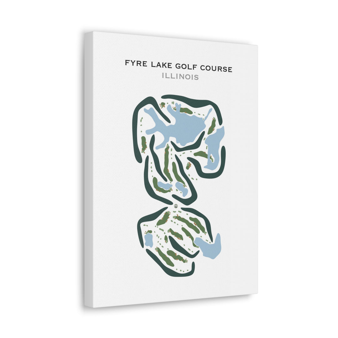 Fyre Lake Golf Course, Illinois - Printed Golf Courses