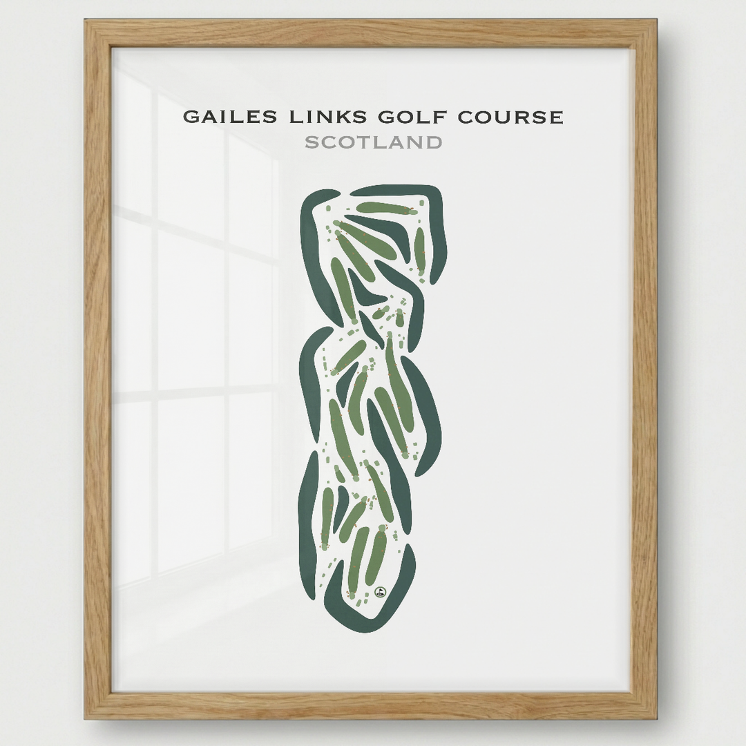 Gailes Links Golf Course, United Kingdom - Printed Golf Courses