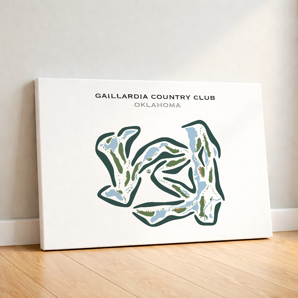 Gaillardia Country Club, Oklahoma - Printed Golf Courses
