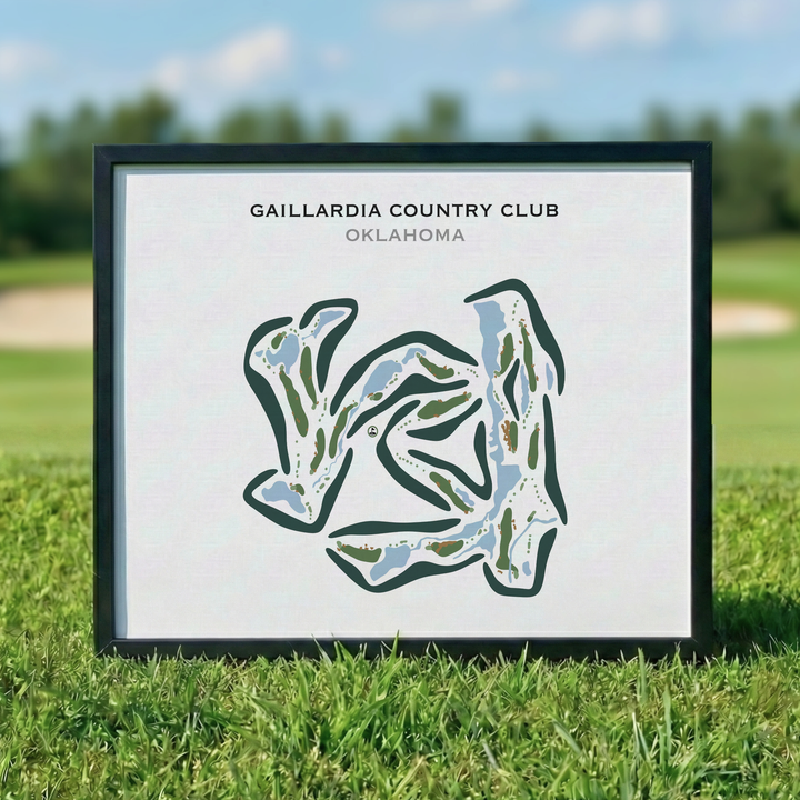 Gaillardia Country Club, Oklahoma - Printed Golf Courses