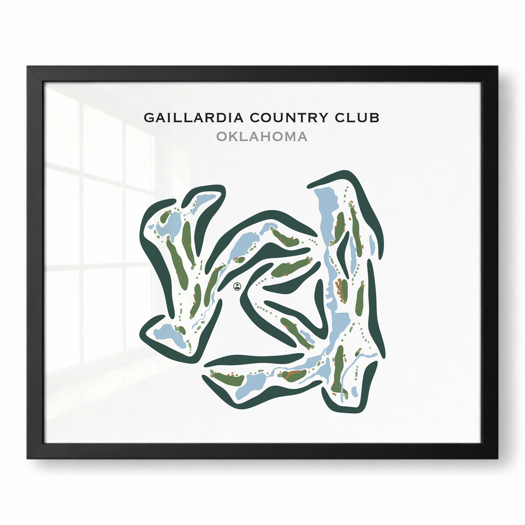 Gaillardia Country Club, Oklahoma - Printed Golf Courses
