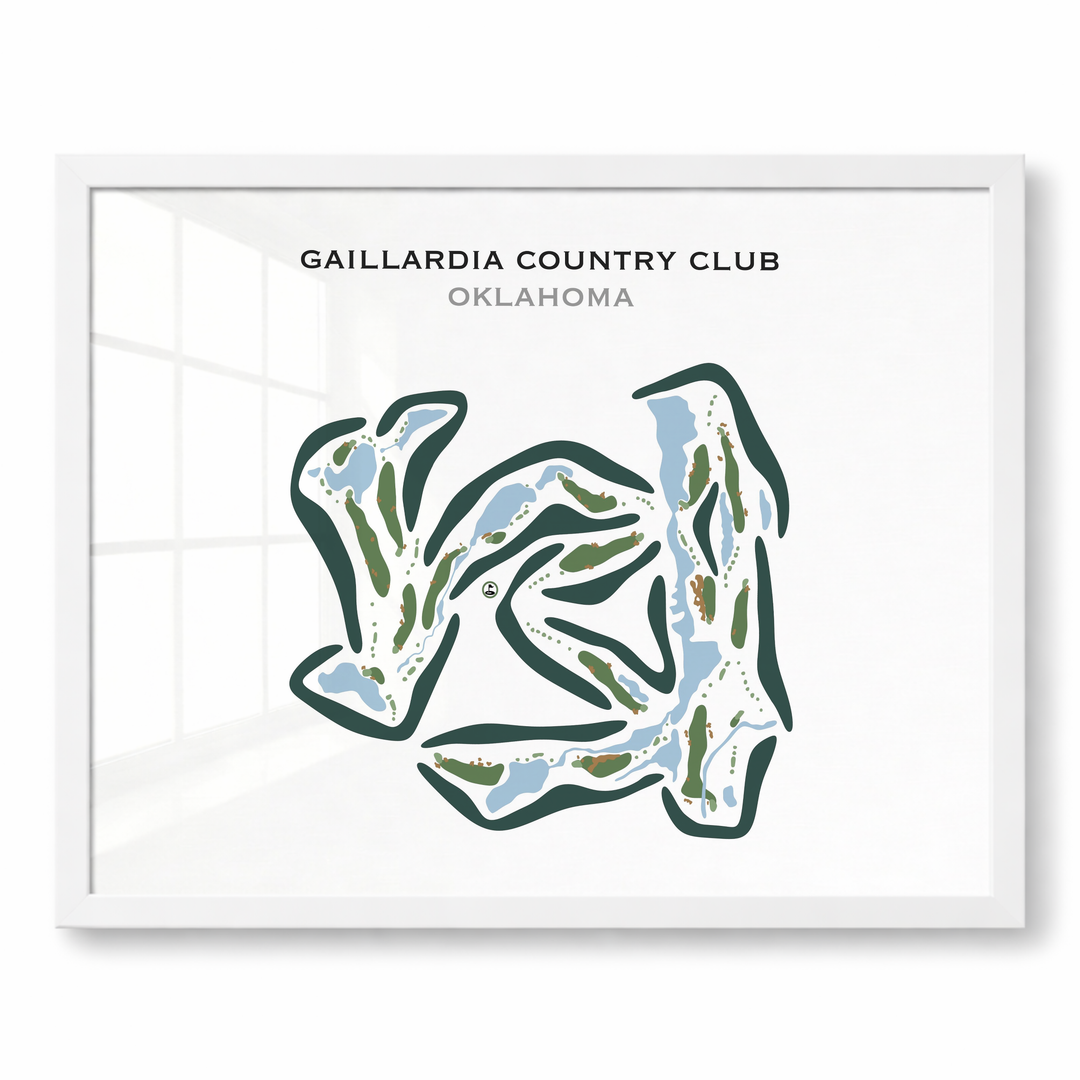 Gaillardia Country Club, Oklahoma - Printed Golf Courses