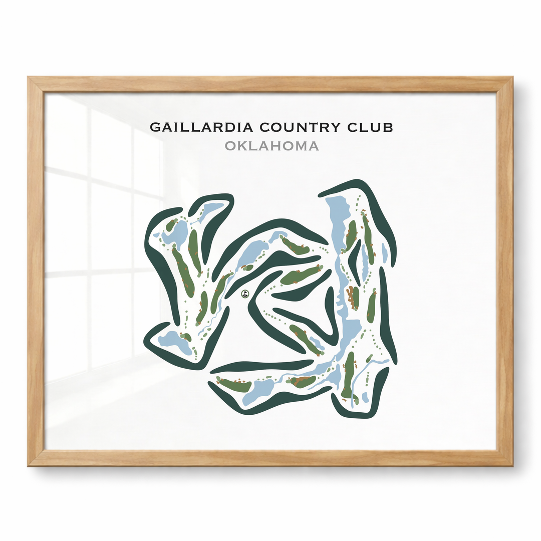 Gaillardia Country Club, Oklahoma - Printed Golf Courses