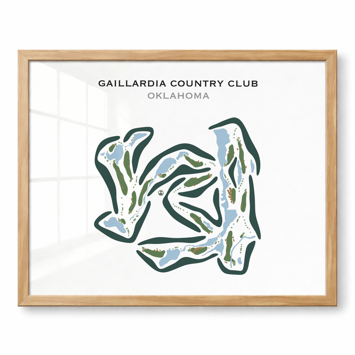 Gaillardia Country Club, Oklahoma - Printed Golf Courses
