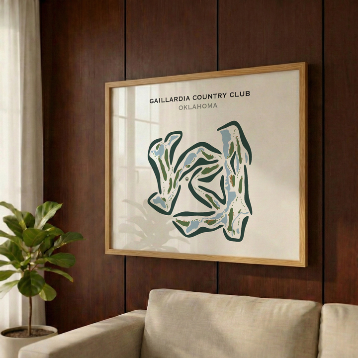 Gaillardia Country Club, Oklahoma - Printed Golf Courses