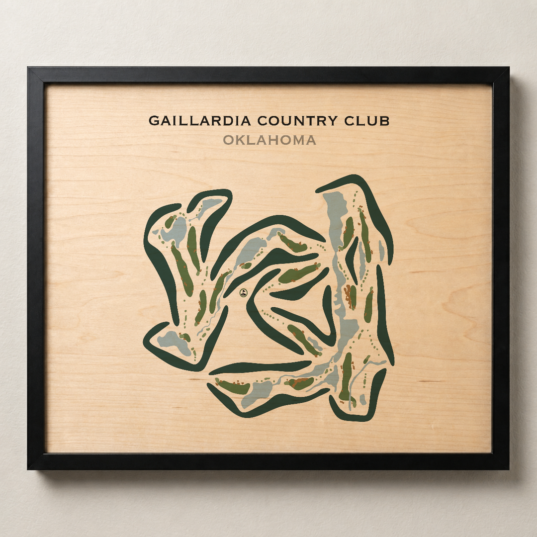 Gaillardia Country Club, Oklahoma - Printed Golf Courses