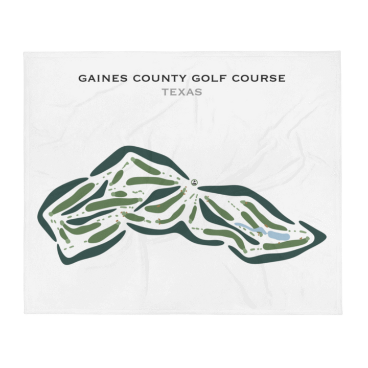 Gaines County Golf Course, Texas - Printed Golf Courses