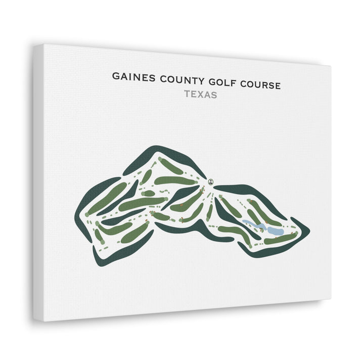 Gaines County Golf Course, Texas - Printed Golf Courses