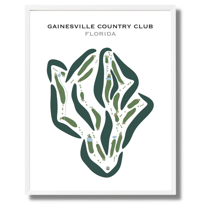 Gainesville Country Club, Florida - Printed Golf Courses