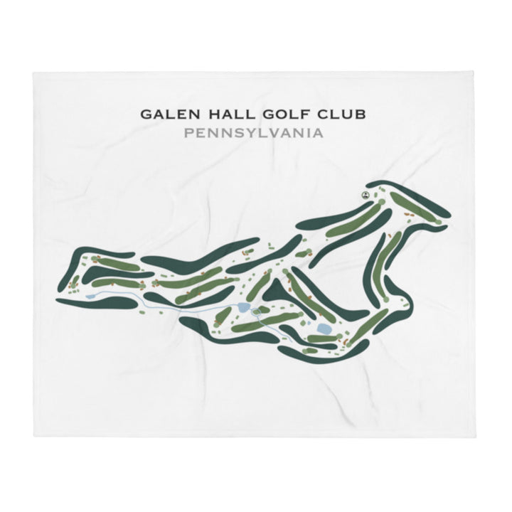 Galen Hall Golf Club, Pennsylvania - Printed Golf Course